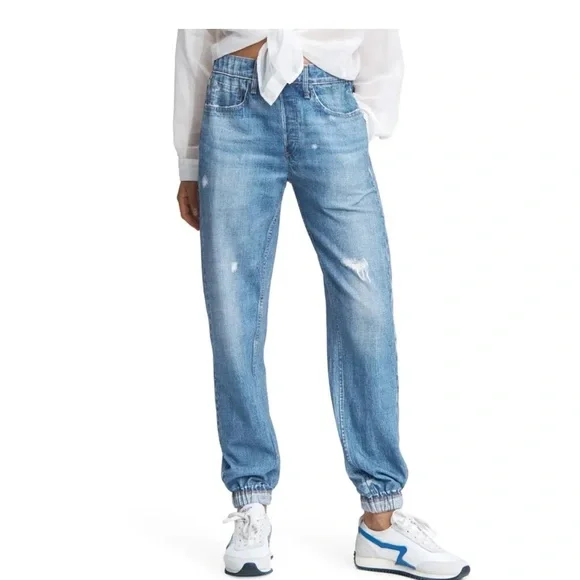 rag & bone Miramar Blue Jogger Sweatpants Jeans - Picture 1 of 10